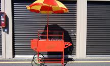hot dog cart